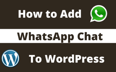 8 easy steps to Add WhatsApp Chat to WordPress Website | 2020